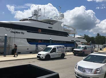 Yacht Interior Marble Polishing
